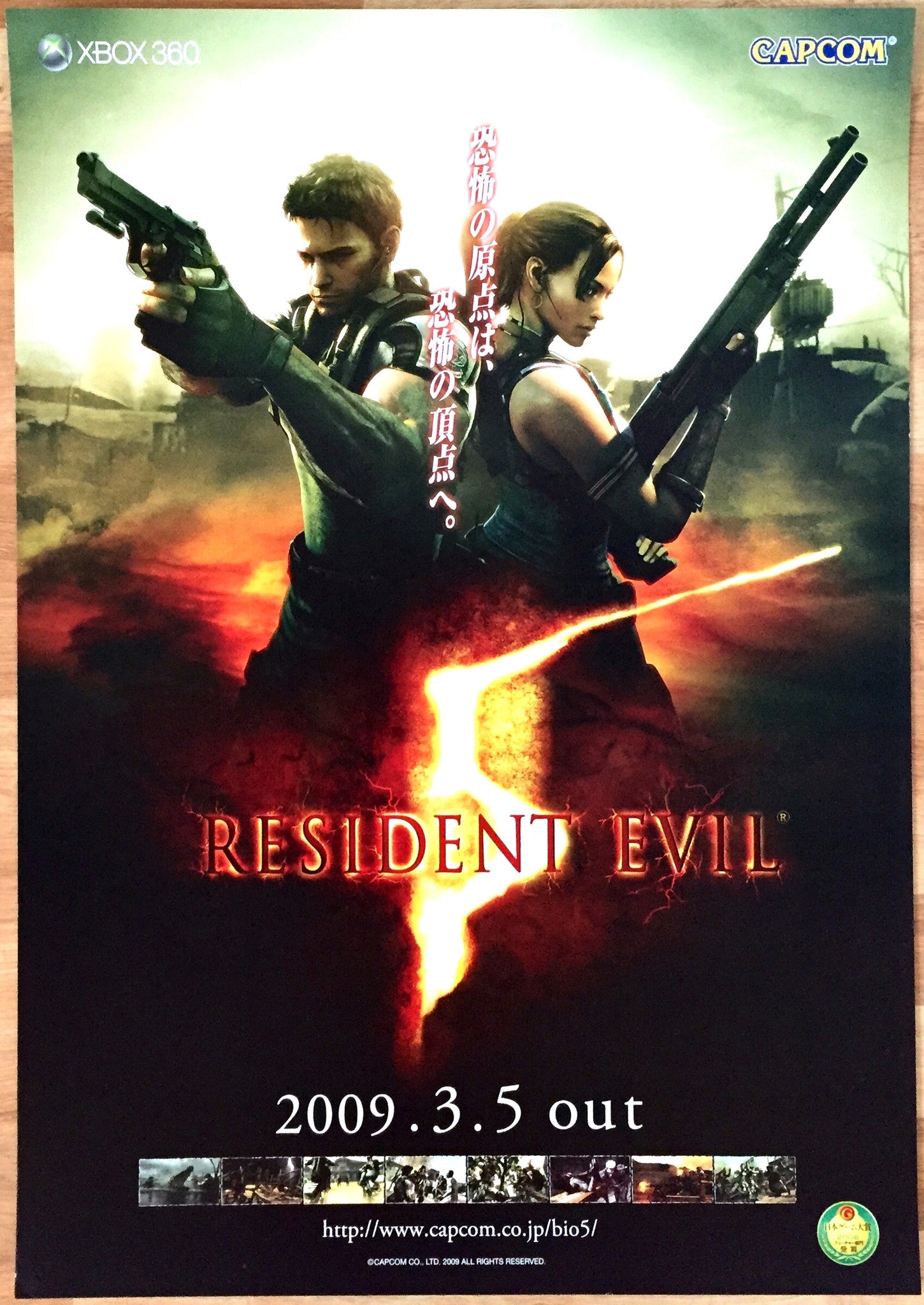 Resident Evil 5 (B2) Japanese Promotional Poster – The Poster Hut