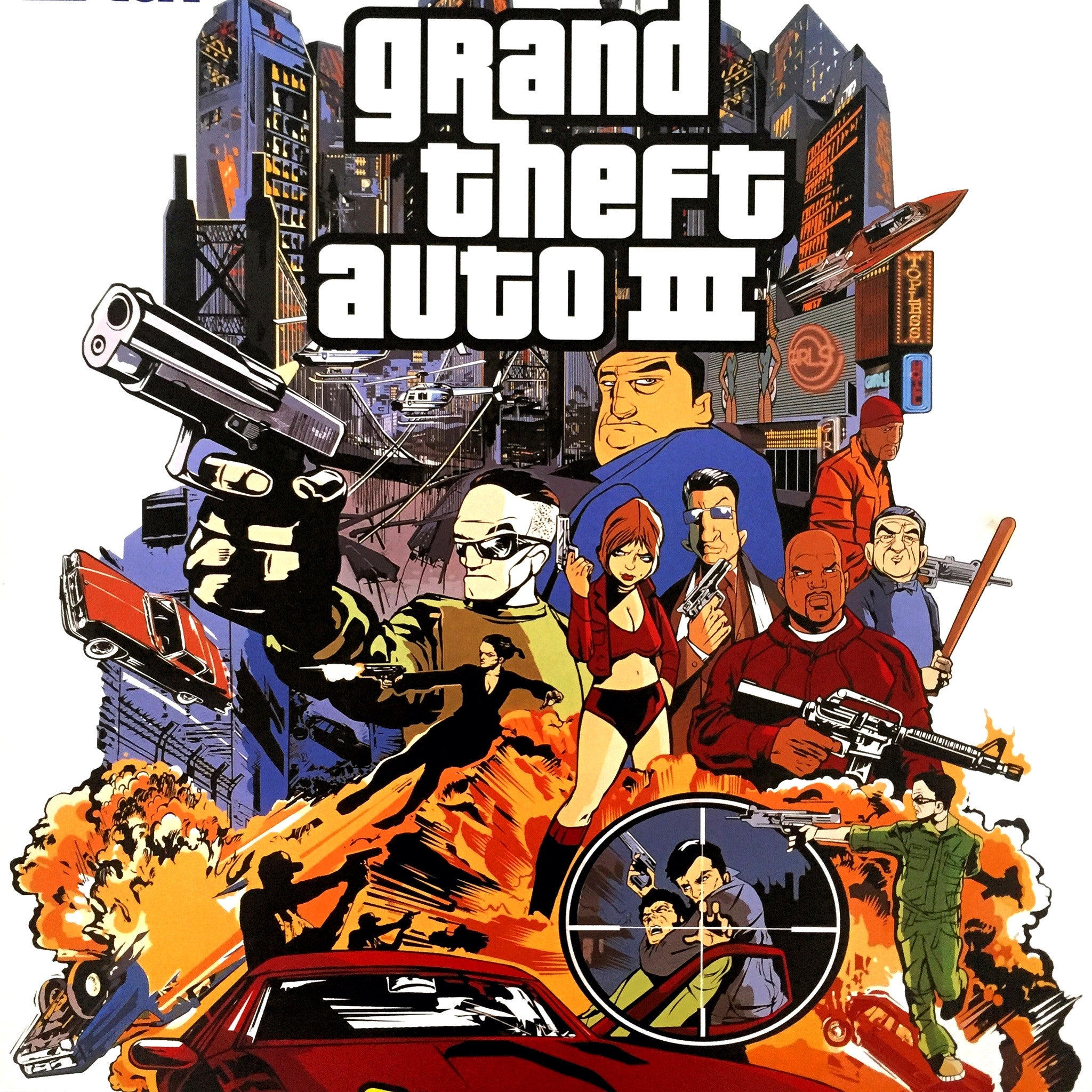 Grand Theft Auto 3 (B2) Japanese Promotional Poster