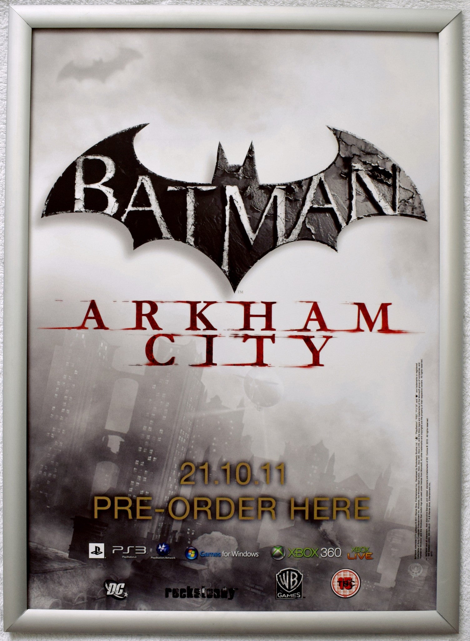 Batman Arkham City (A2) Promotional Poster Set of 4
