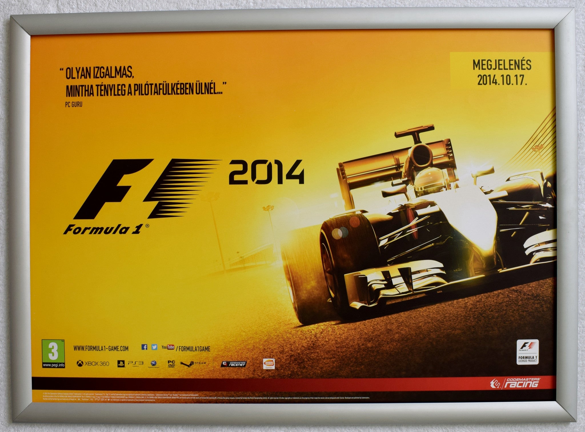 F1 2014 (A2) Promotional Poster #2