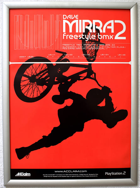 Dave Mirra Freestyle BMX 2 (A2) Promotional Poster