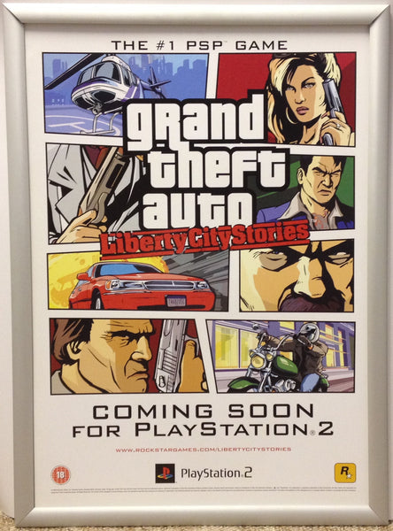 GTA Grand Theft Auto Liberty City Stories A2 Promotional Poster #1