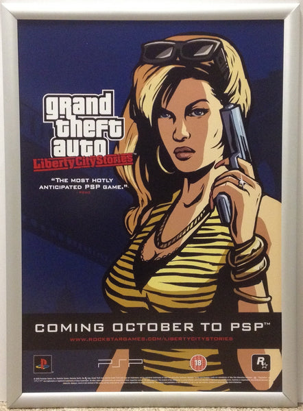 GTA Grand Theft Auto Liberty City Stories A2 Promotional Poster #3
