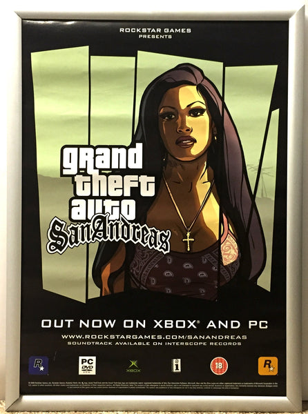 Grand Theft Auto San Andreas GTA Promotional Poster
