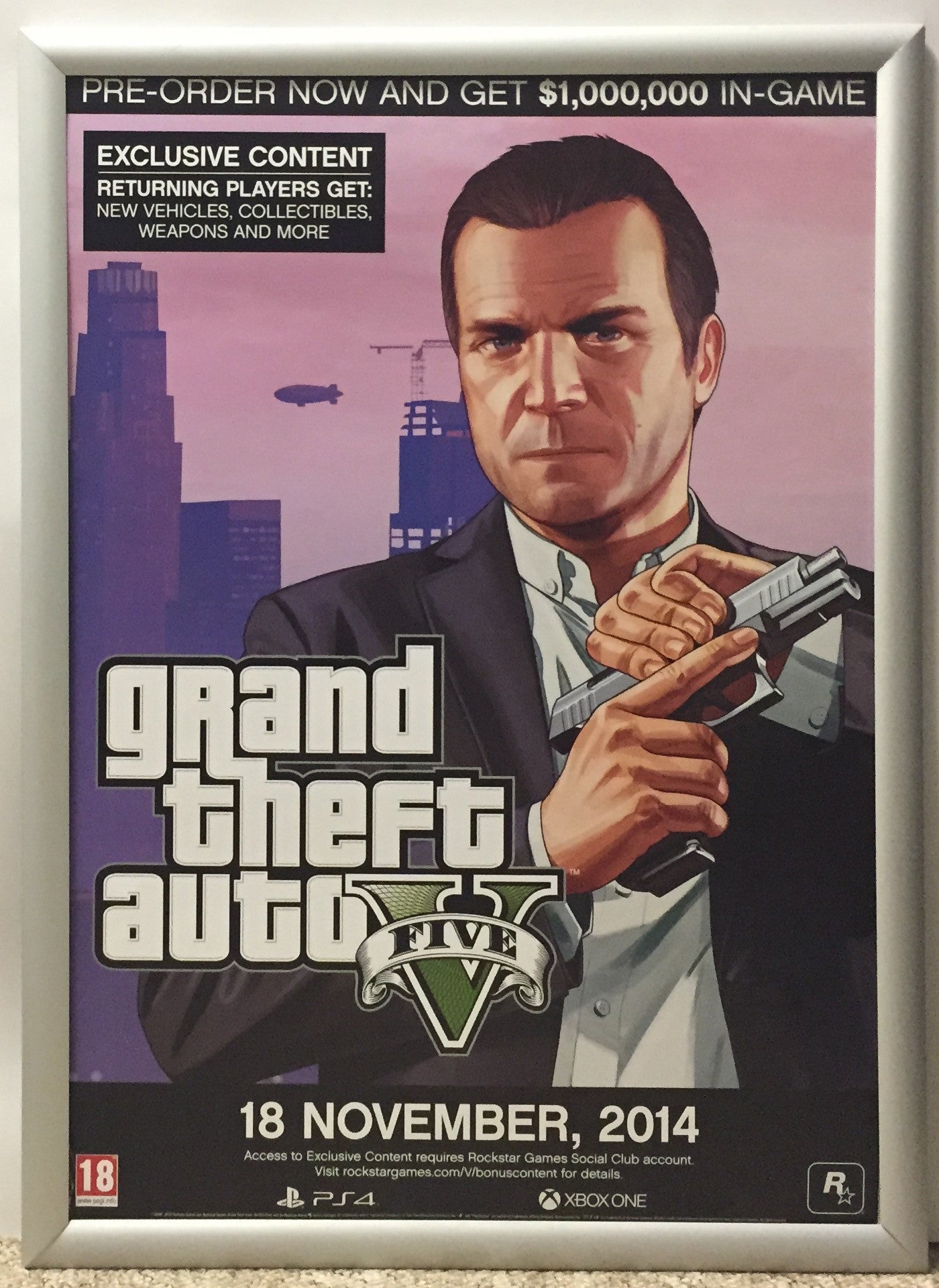 Grand Theft Auto V GTA 5 A2 Promotional Poster