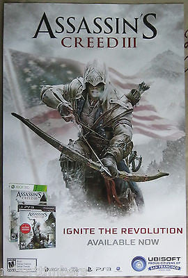 Assassin's Creed III 3 24" x 36" USA Promotional Poster #1