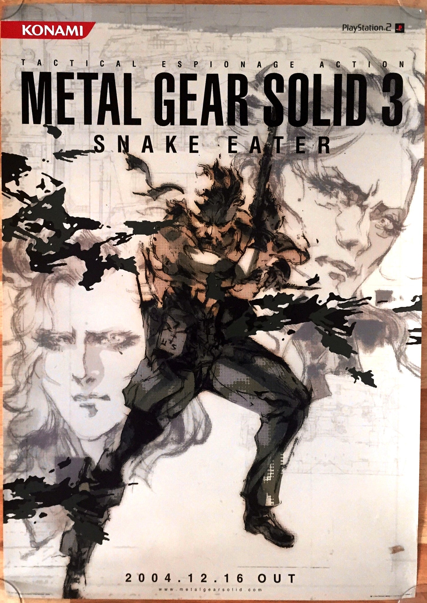 metal gear solid 3 poster Metal Gear Solid 3: Snake Eater (B2) Japanese Promotional Poster #2