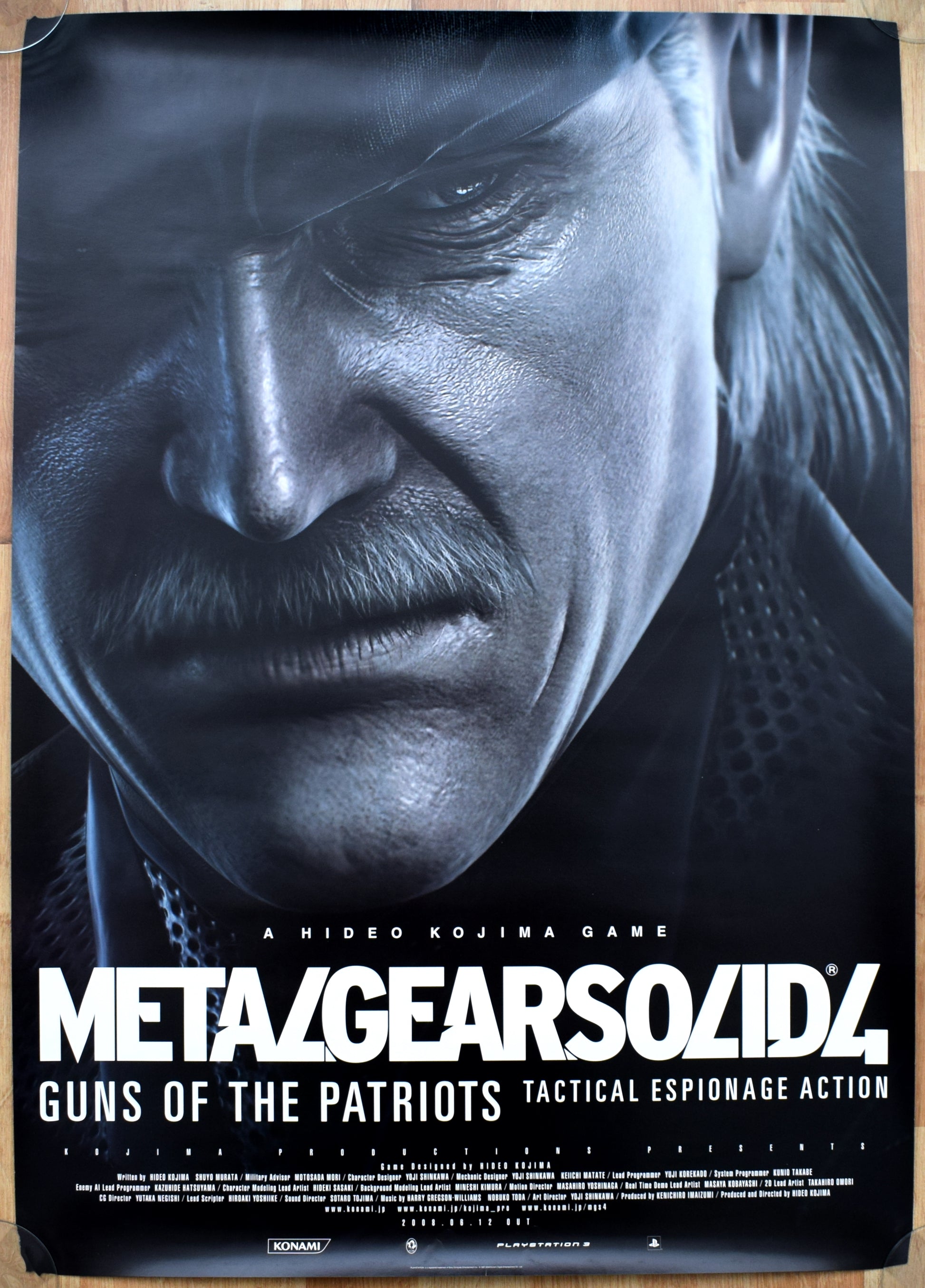metal gear solid 4 japanese cover Metal Gear Solid 4: Guns of Patriots (B2) Japanese Promotional Poster – The Poster Hut