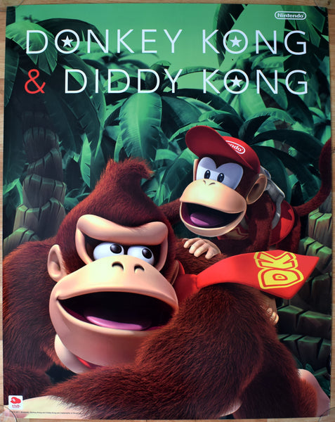 Donkey Kong & Diddy Kong Club Nintendo 22" x 28" Poster