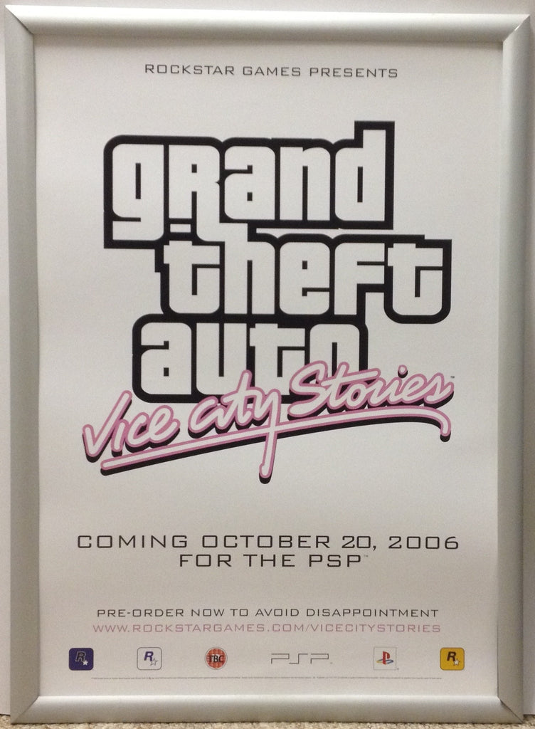 Grand Theft Auto Vice City Poster GTA Poster Gaming Poster 