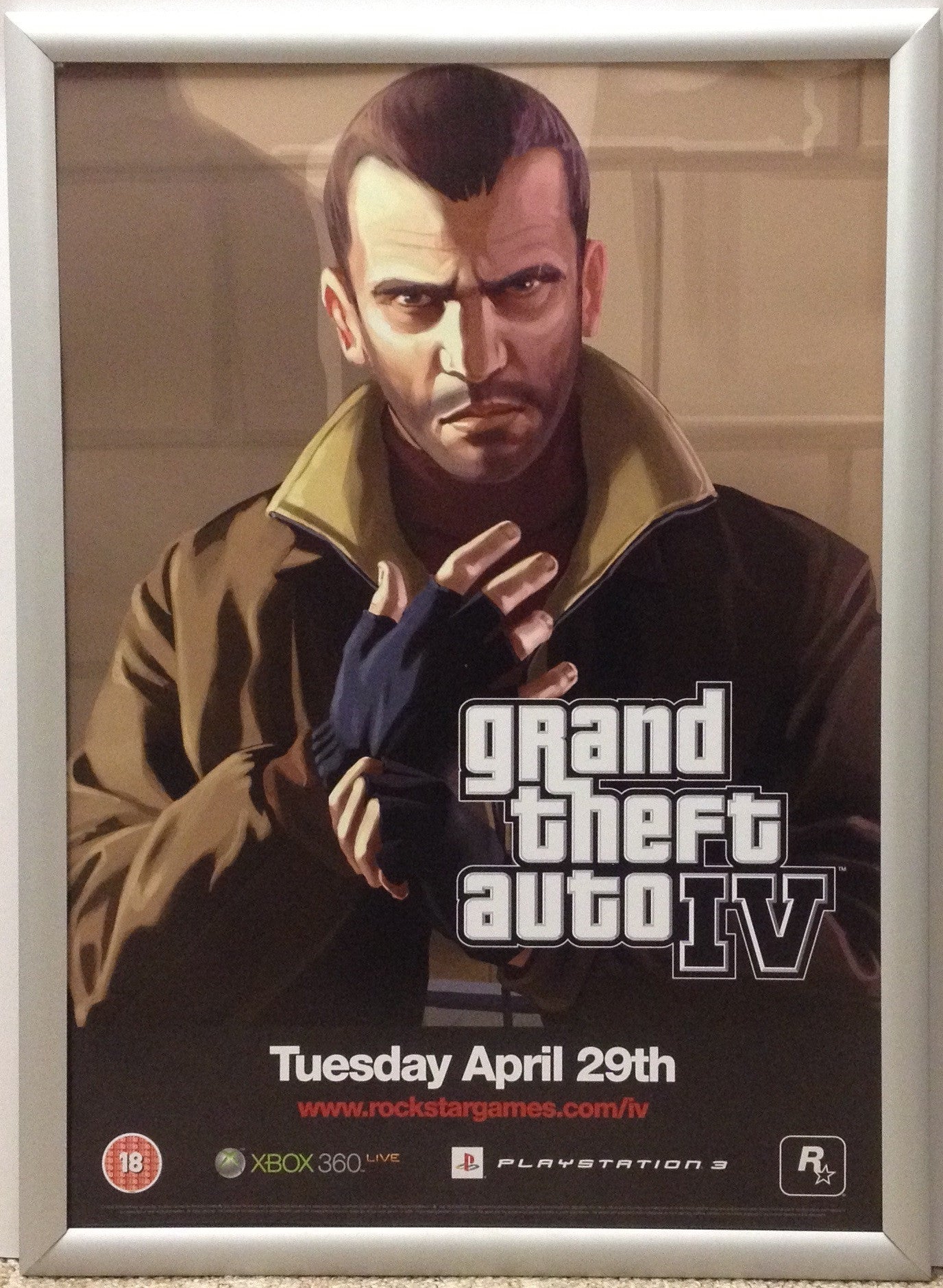 Rare Grand Theft Auto IV GTA 4 Original Promo Poster