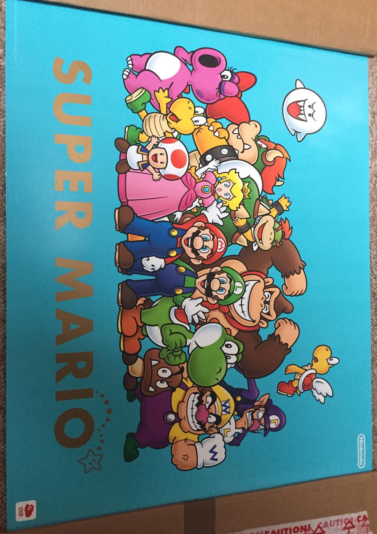 Super Mario Family Club Nintendo (B2) Poster