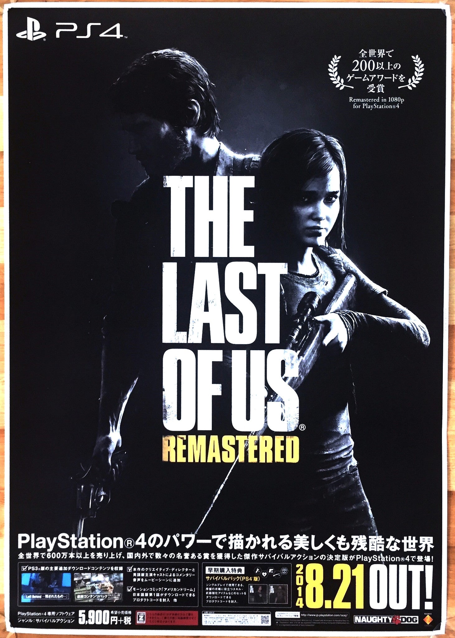 The Last of Us Remastered (B2) Japanese Promotional Poster – The 