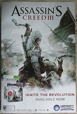 Assassin's Creed III 3 24" x 36" USA Promotional Poster #2